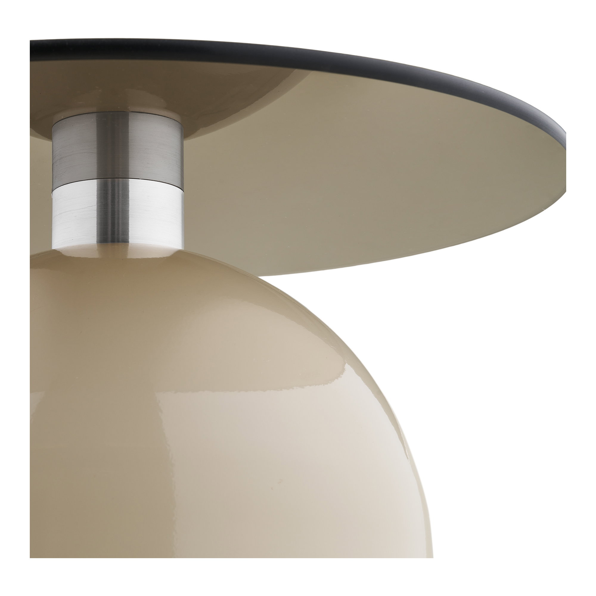 Ravello Hjørnebord, hærdet glas/metal, grå/beige, ø40x52 cm - Billede 4