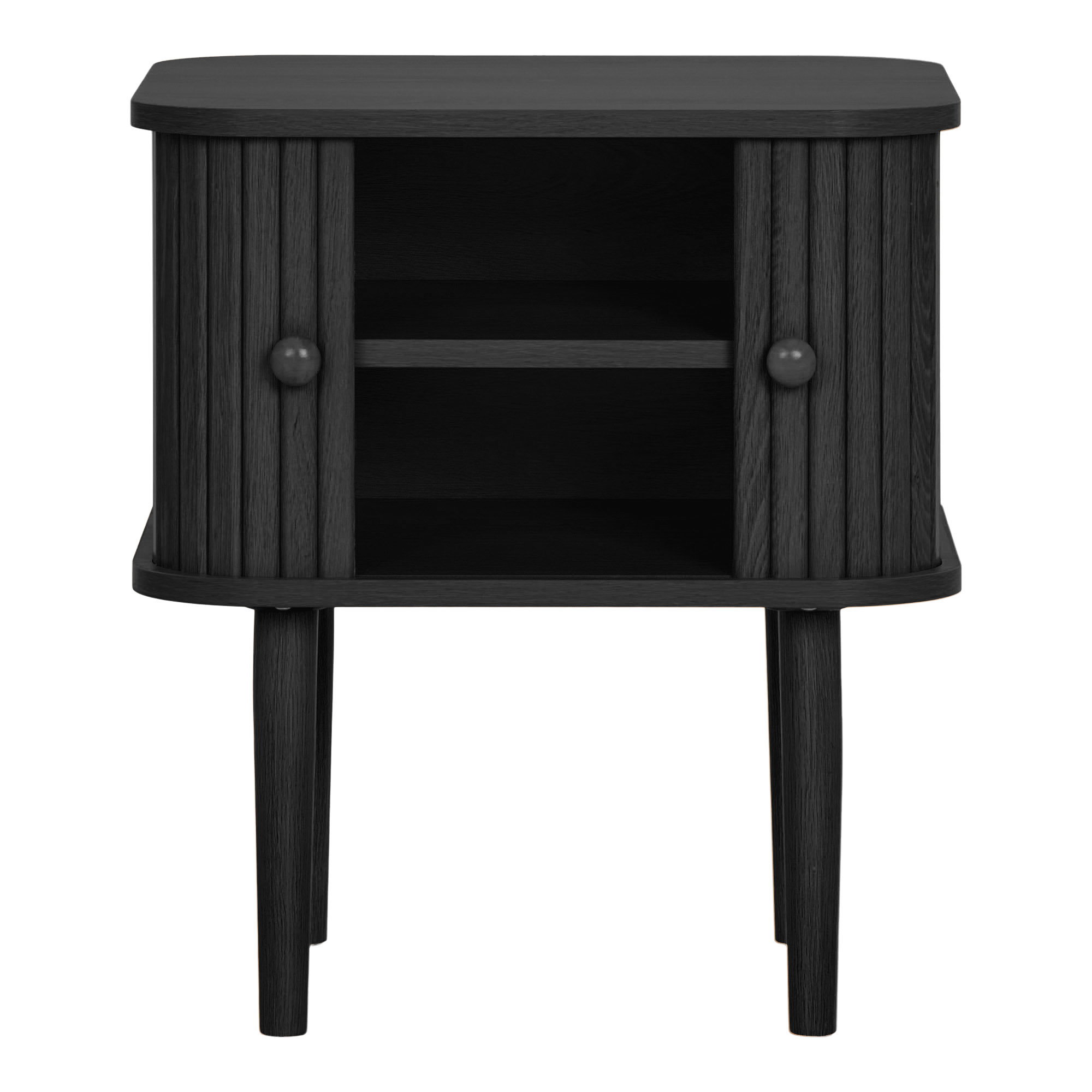 Nikko Hjørnebord, 2 låger, sort, 45x40x50,5 cm - Billede 2