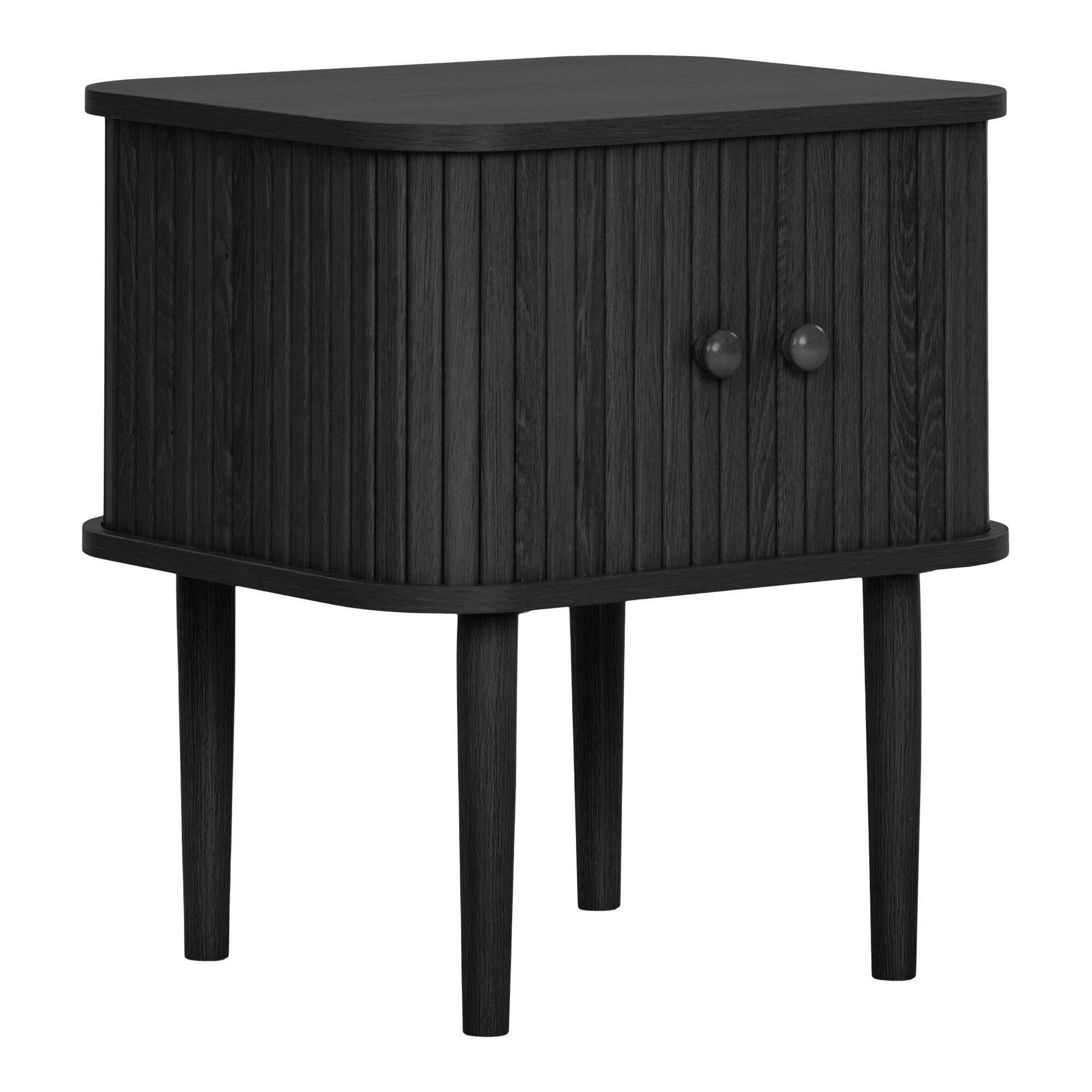 Nikko Hjørnebord, 2 låger, sort, 45x40x50,5 cm - Billede 3