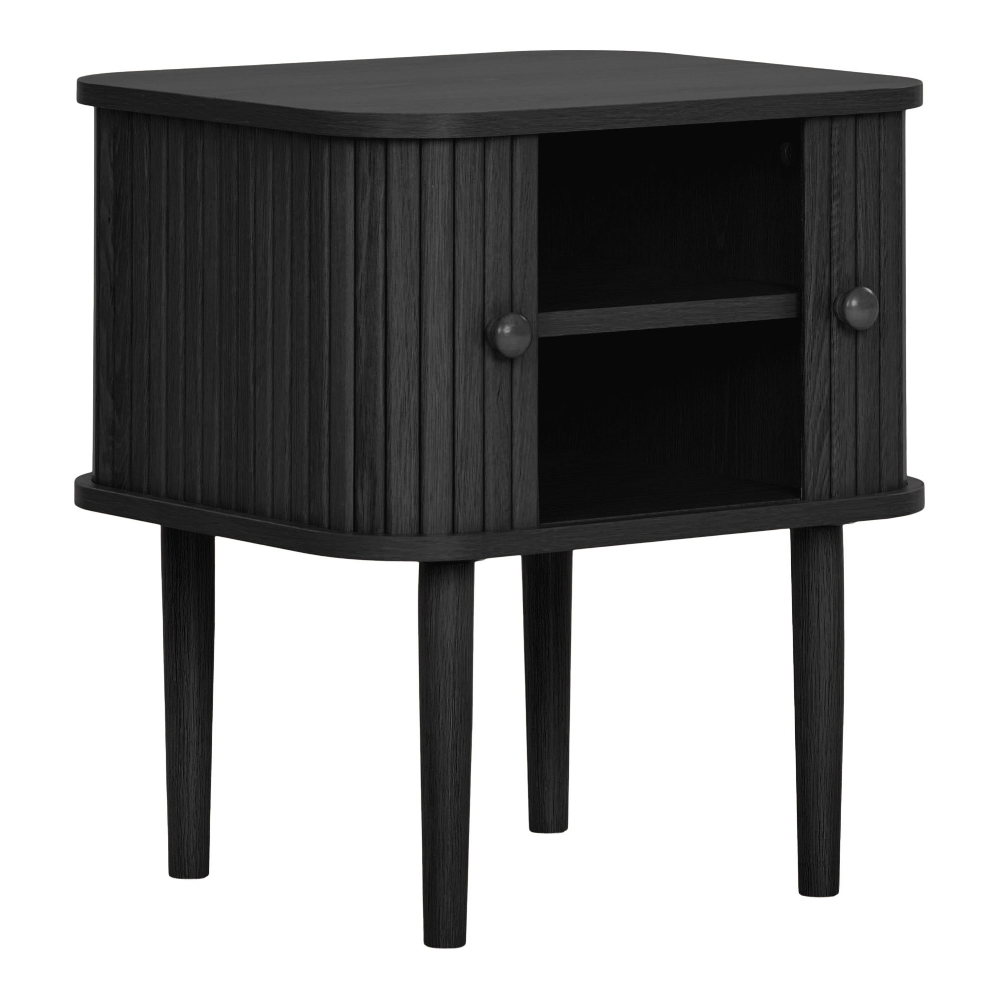 Nikko Hjørnebord, 2 låger, sort, 45x40x50,5 cm - Billede 4