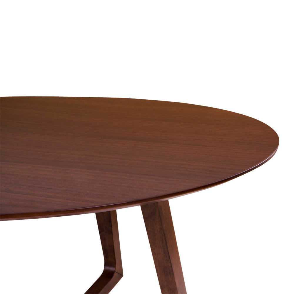 Hellerup Spisebord, valnød finer, ø137x76 cm - Billede 3