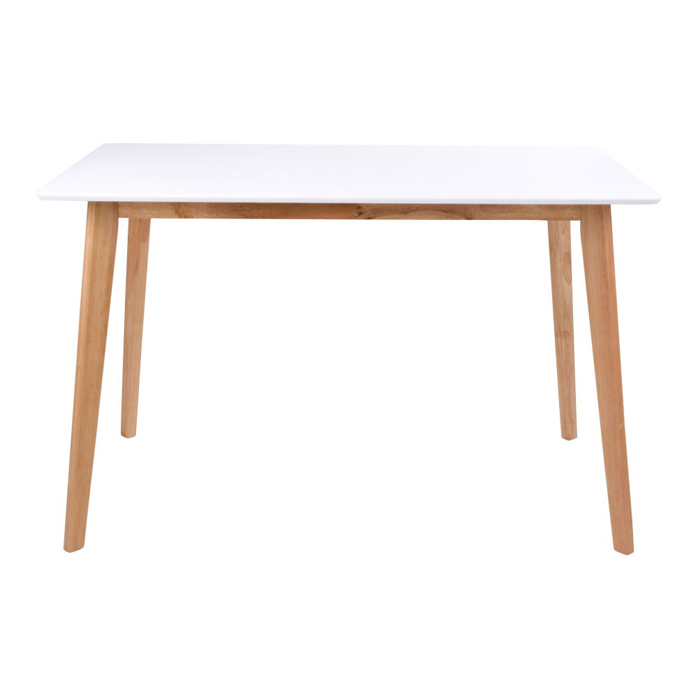 Vojens Spisebord, hvid og natur 70x120xh75 cm - Billede 2