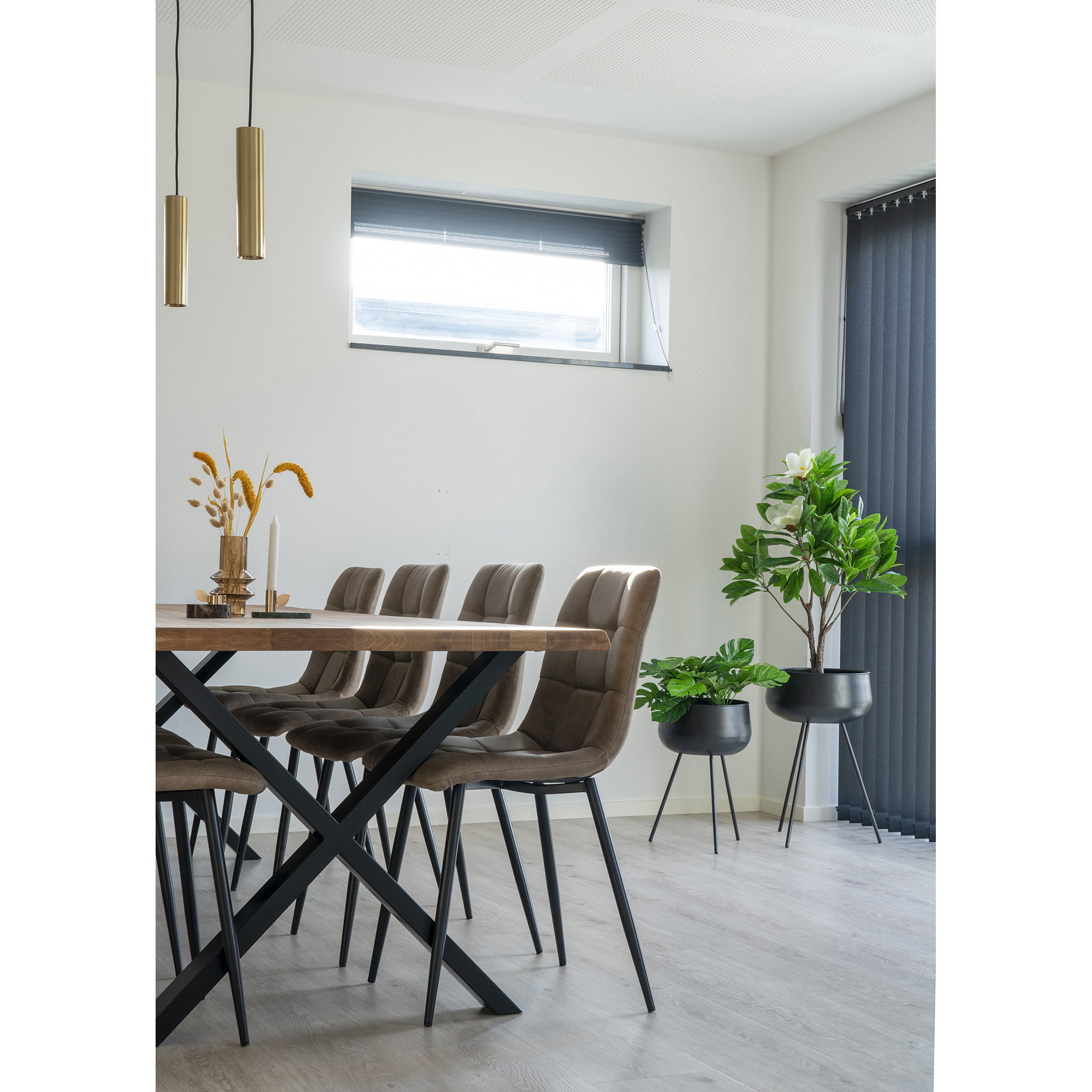 Toulon Spisebord med bølget kant, egetræ, natur, forberedt til tillægsplader, 100x300x75 cm - Billede 7