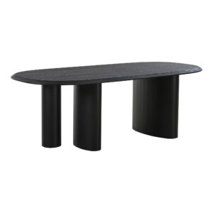 Alternative view of Tirano Spisebord, askefiner, sort, 100x220x76 cm