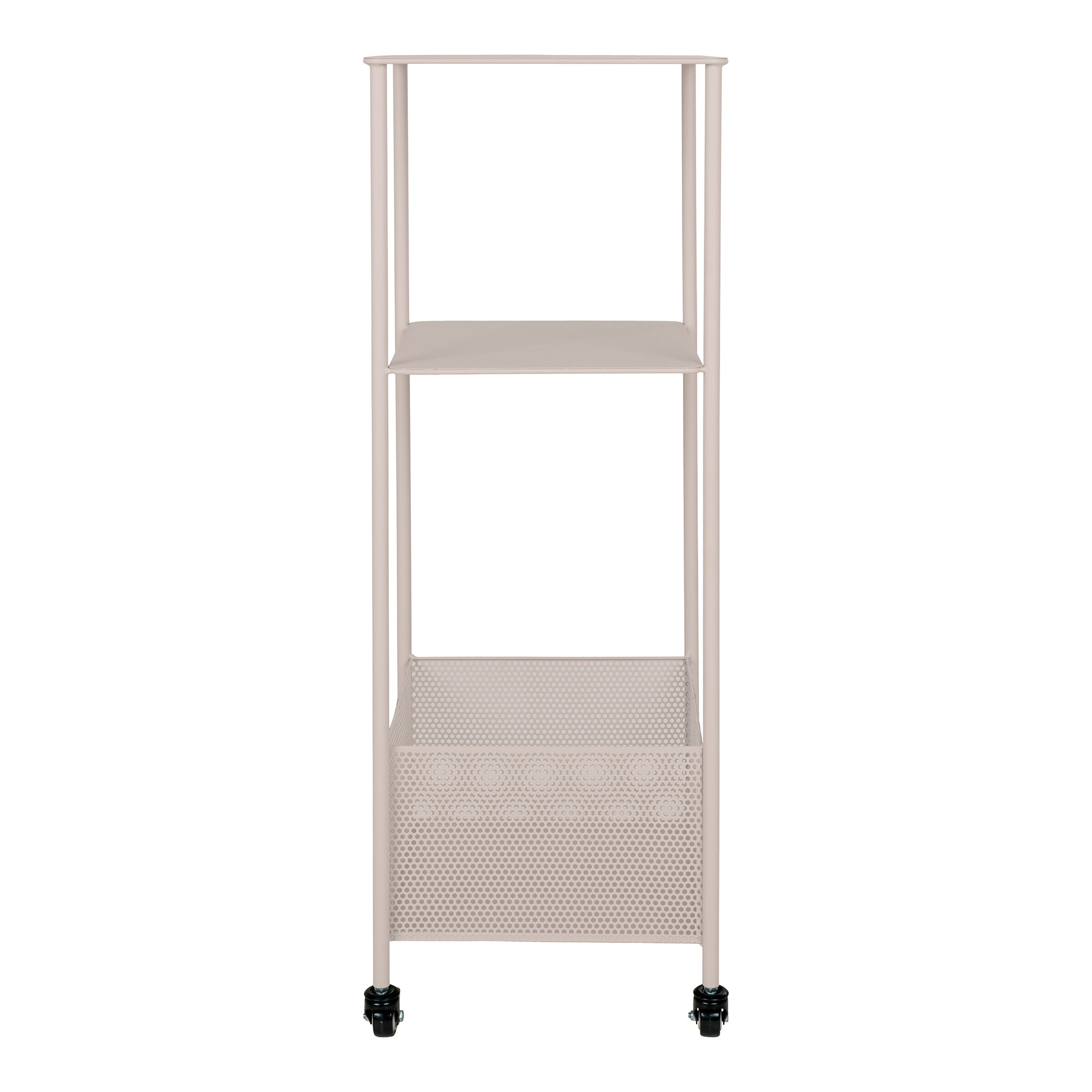 Torres Metalvogn, stål, sand, 3 hylder, 35x35x100 cm - Billede 2