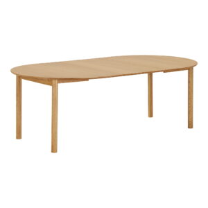 Bundaberg Spisebord, egefiner, natur, inkl. to tillægsplader, ø120x120-170-220x75 cm