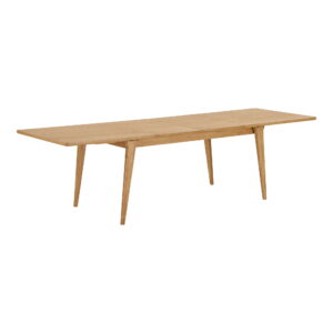 Darwin Spisebord, egefiner, natur, inkl. to tillægsplader, 100x240-290-340x75 cm