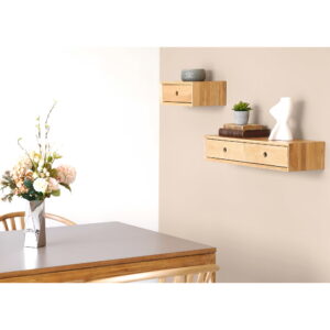 Bowen Spisebord, eg/hpl, natur/mørk sand, inkl. to tillægsplader, 100x220-270-320x75 cm - Billede 13