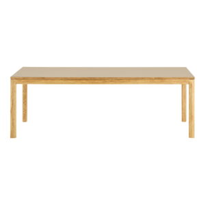 Bowen Spisebord, eg/hpl, natur/mørk sand, inkl. to tillægsplader, 100x220-270-320x75 cm - Billede 3