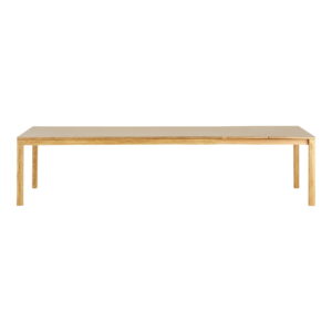 Bowen Spisebord, eg/hpl, natur/mørk sand, inkl. to tillægsplader, 100x220-270-320x75 cm - Billede 4