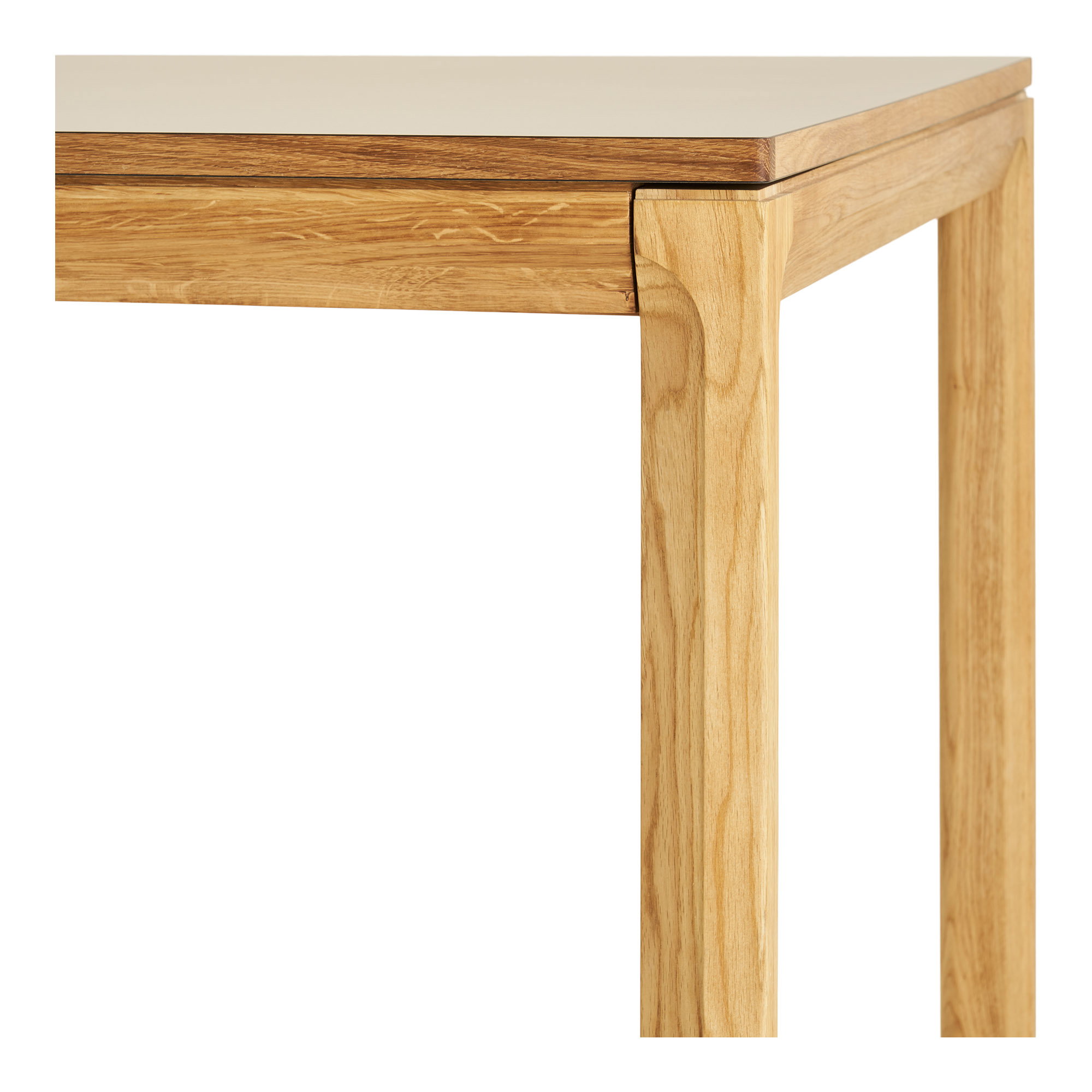 Bowen Spisebord, eg/hpl, natur/mørk sand, inkl. to tillægsplader, 100x220-270-320x75 cm - Billede 6