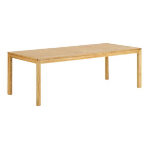 Bowen Spisebord, eg, natur, inkl. to tillægsplader, 100x220-270-320x75 cm