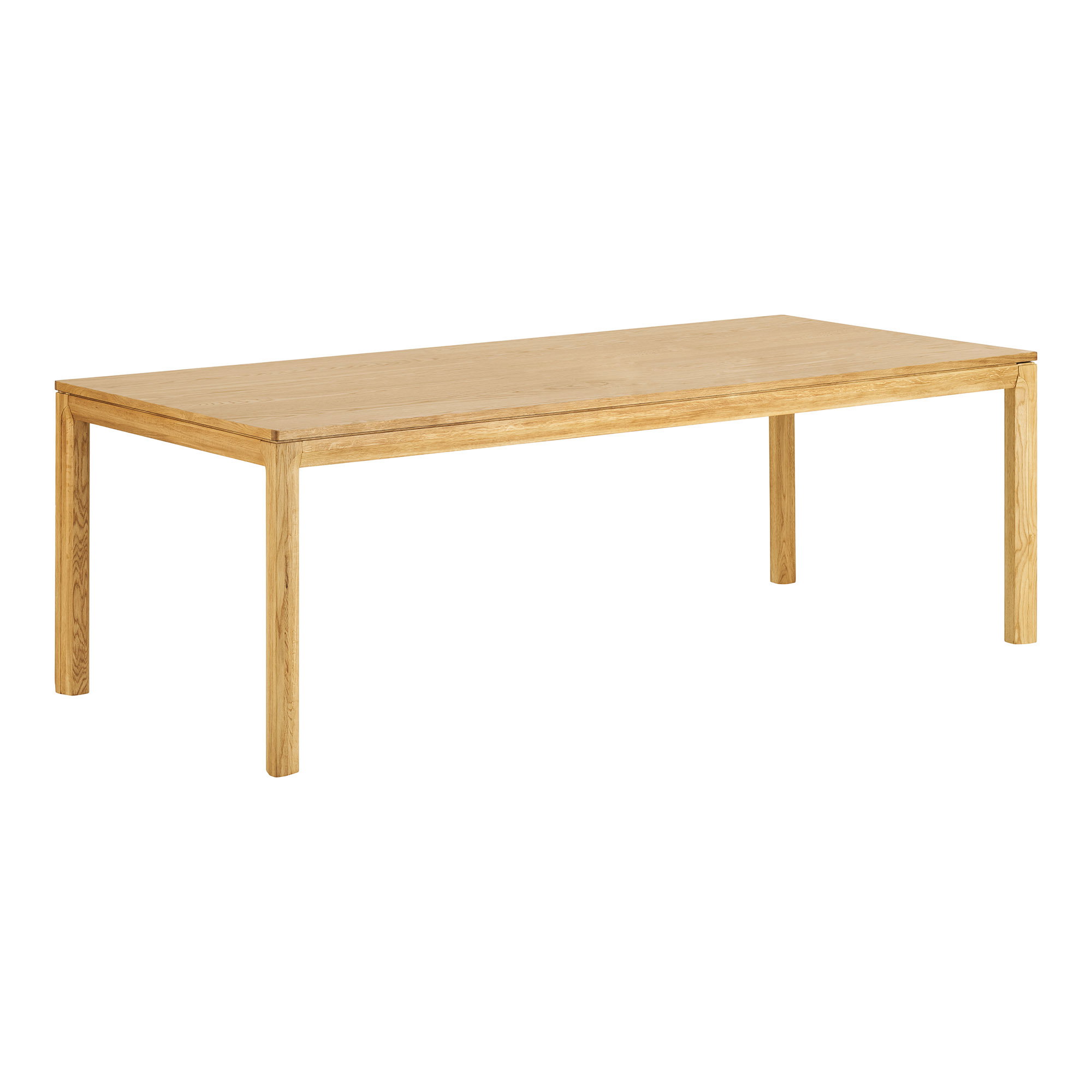 Bowen Spisebord, eg, natur, inkl. to tillægsplader, 100x220-270-320x75 cm