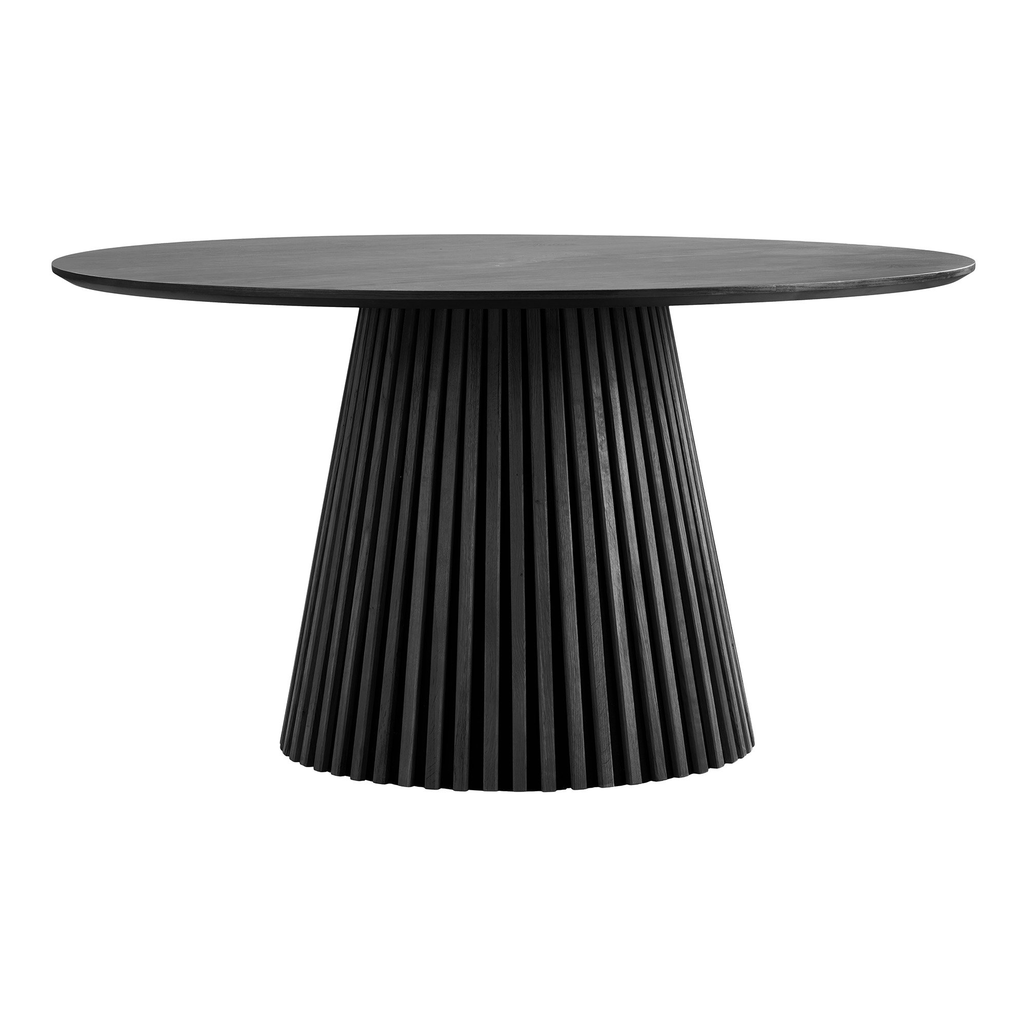 Osaka Spisebord, egefiner, sort, ø140x75 cm - Billede 2