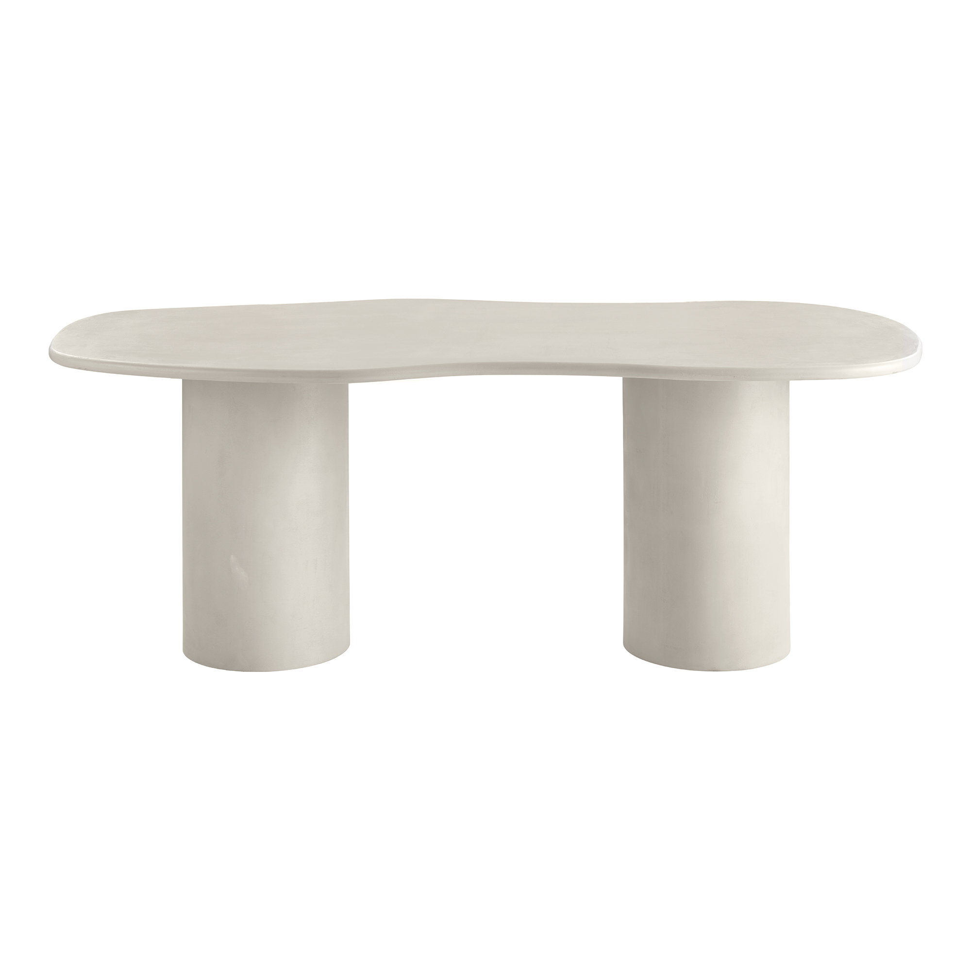 Maranola Spisebord, cement look, beige, 96x200x76 cm - Billede 2