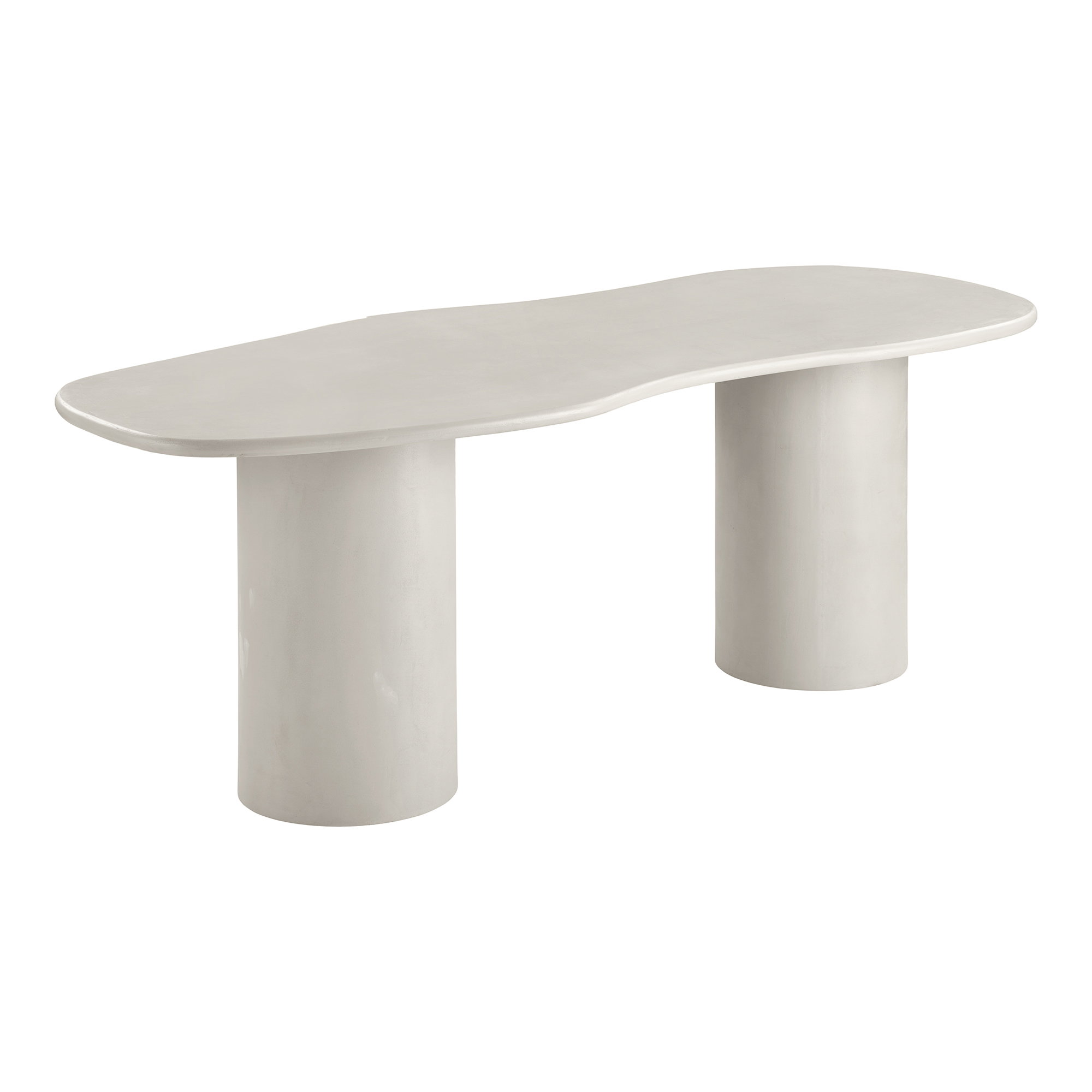 Maranola Spisebord, cement look, beige, 96x200x76 cm