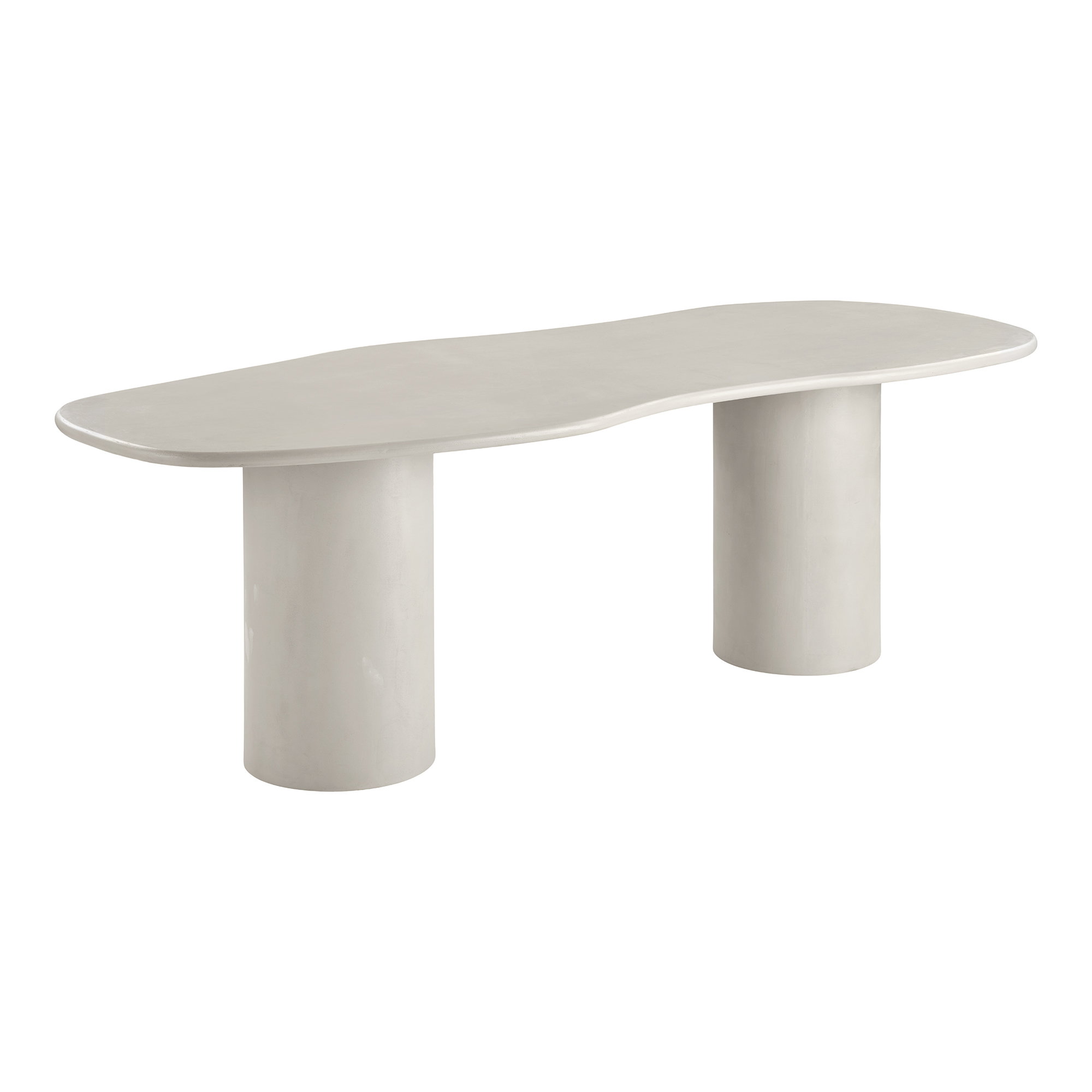 Maranola Spisebord, cement look, beige, 96x240x76 cm