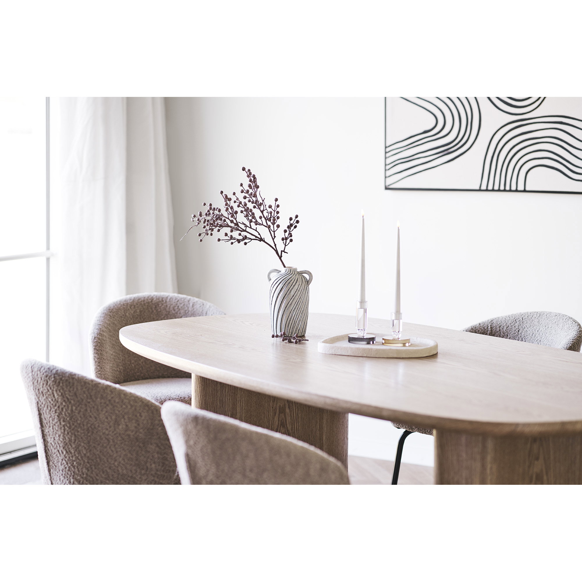 Serra Spisebord, ask, 110x210x75 cm - Billede 7