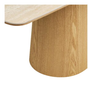 Noli Spisebord, keramisk bordplade/askefiner, travertin look/natur, 90x200x76 cm - Billede 4