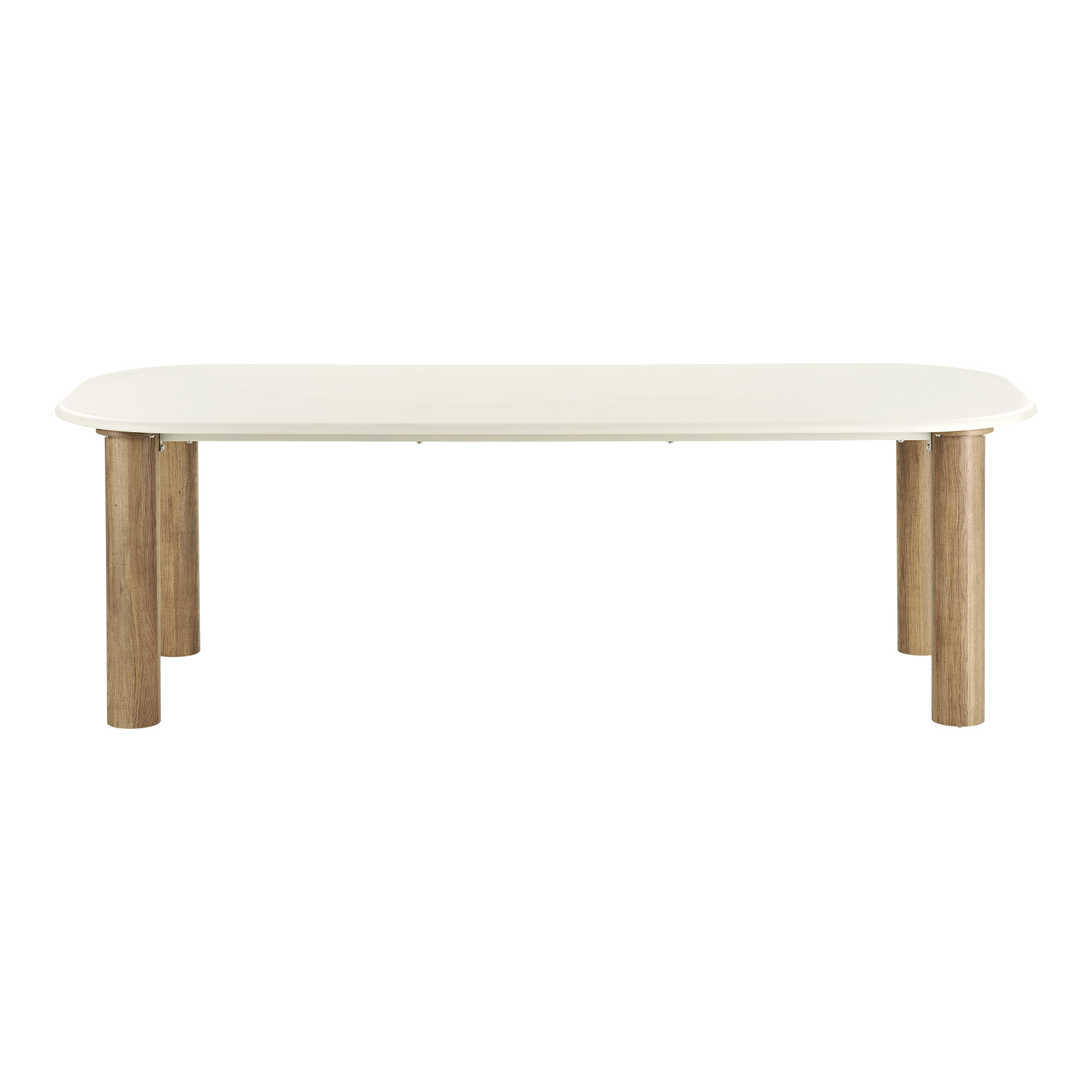 Fondi Spisebord, cement look, sand/brun, 100x240x76 cm - Billede 2