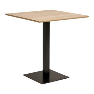 Alternative view of Fano Cafebord, melamin, natur, sort metal base, 70x70x75 cm