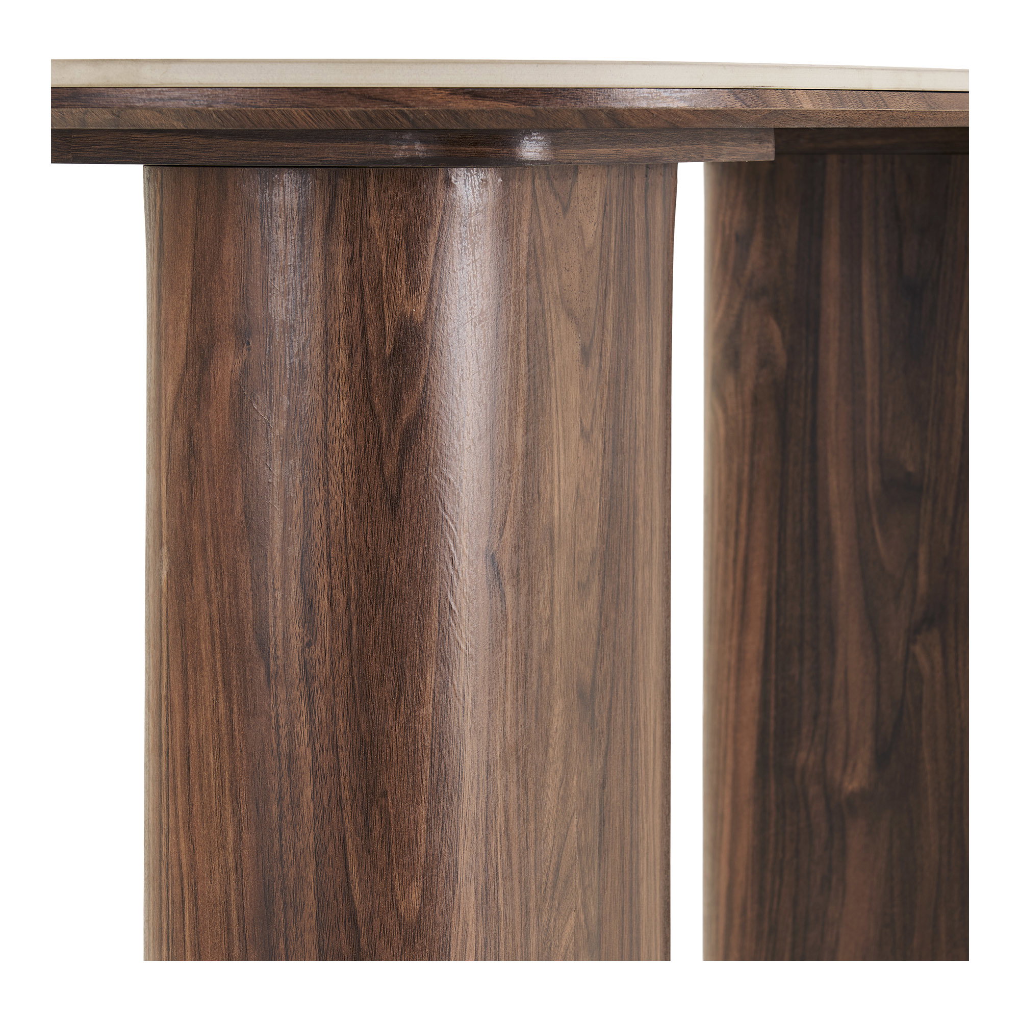 Delphi Konsolbord, keramik bordplade, travertin/mørkebrun, 40x120x78 cm - Billede 3