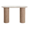 Athens Konsolbord, keramik bordplade, hvid/brun, 40x120x78 cm