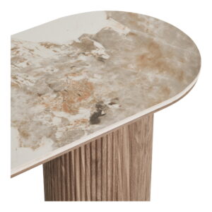 Athens Konsolbord, keramik bordplade, hvid/brun, 40x120x78 cm - Billede 3