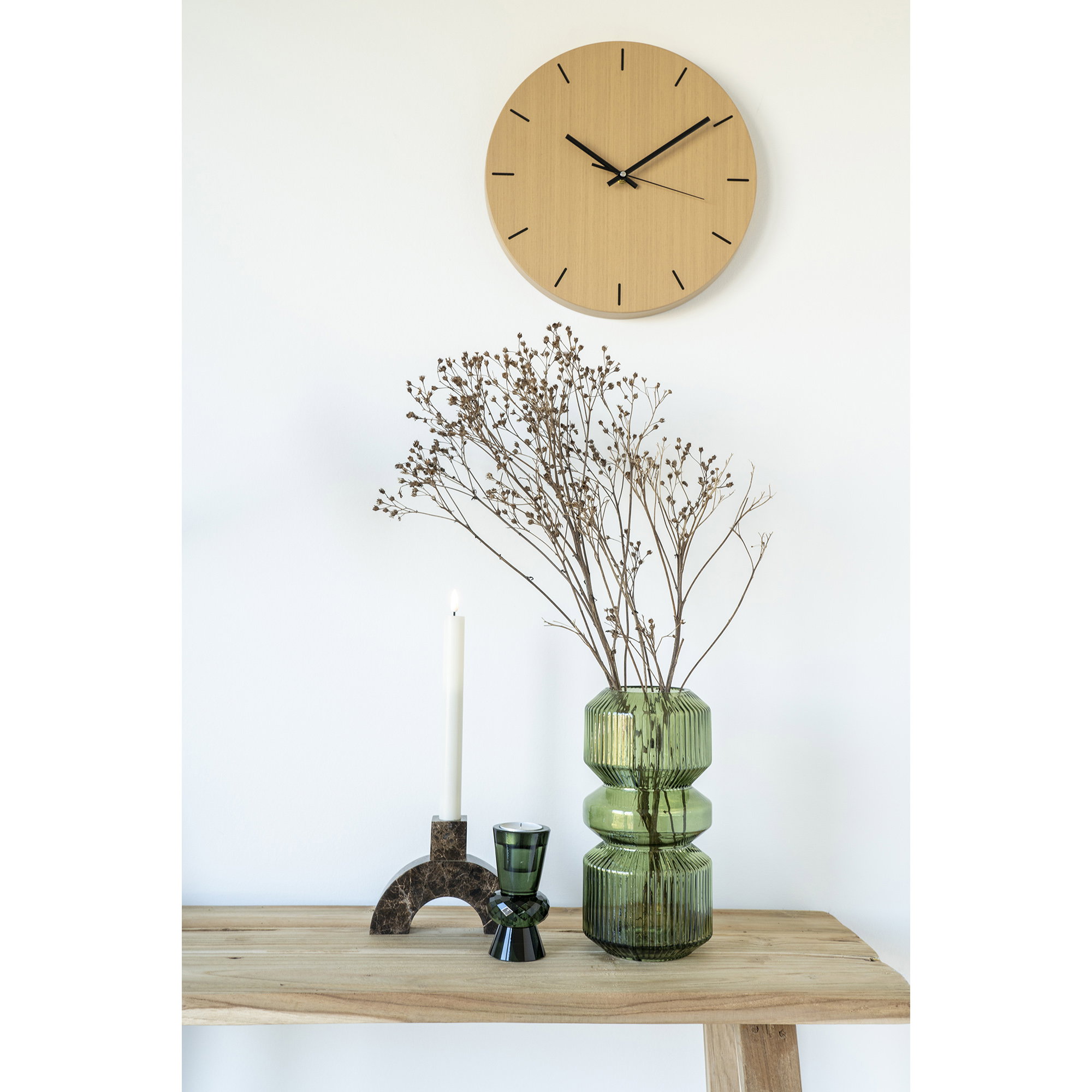 Girona Konsolbord, teak, natur, 90x30x80 cm - Billede 7