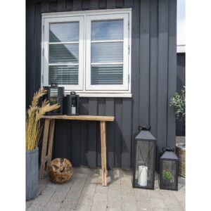 Girona Konsolbord, teak, natur, 90x30x80 cm - Billede 10