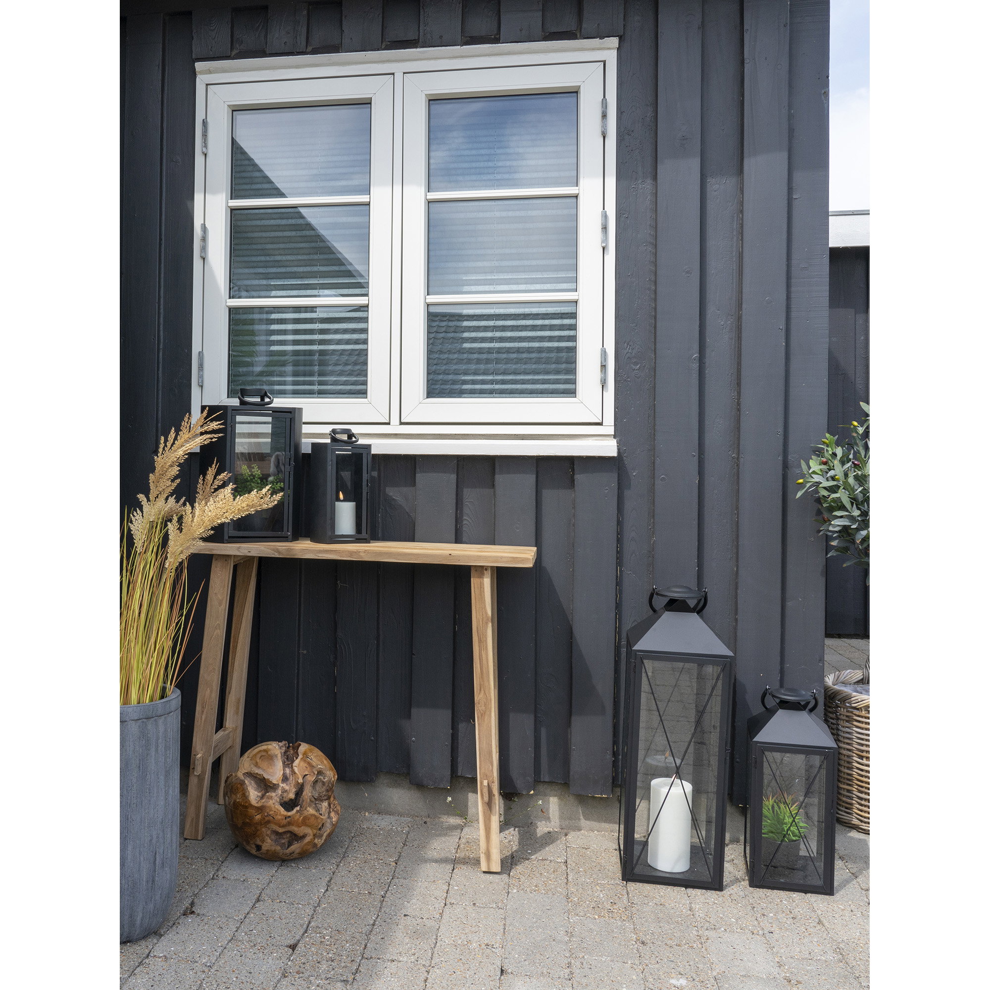 Girona Konsolbord, teak, natur, 90x30x80 cm - Billede 10