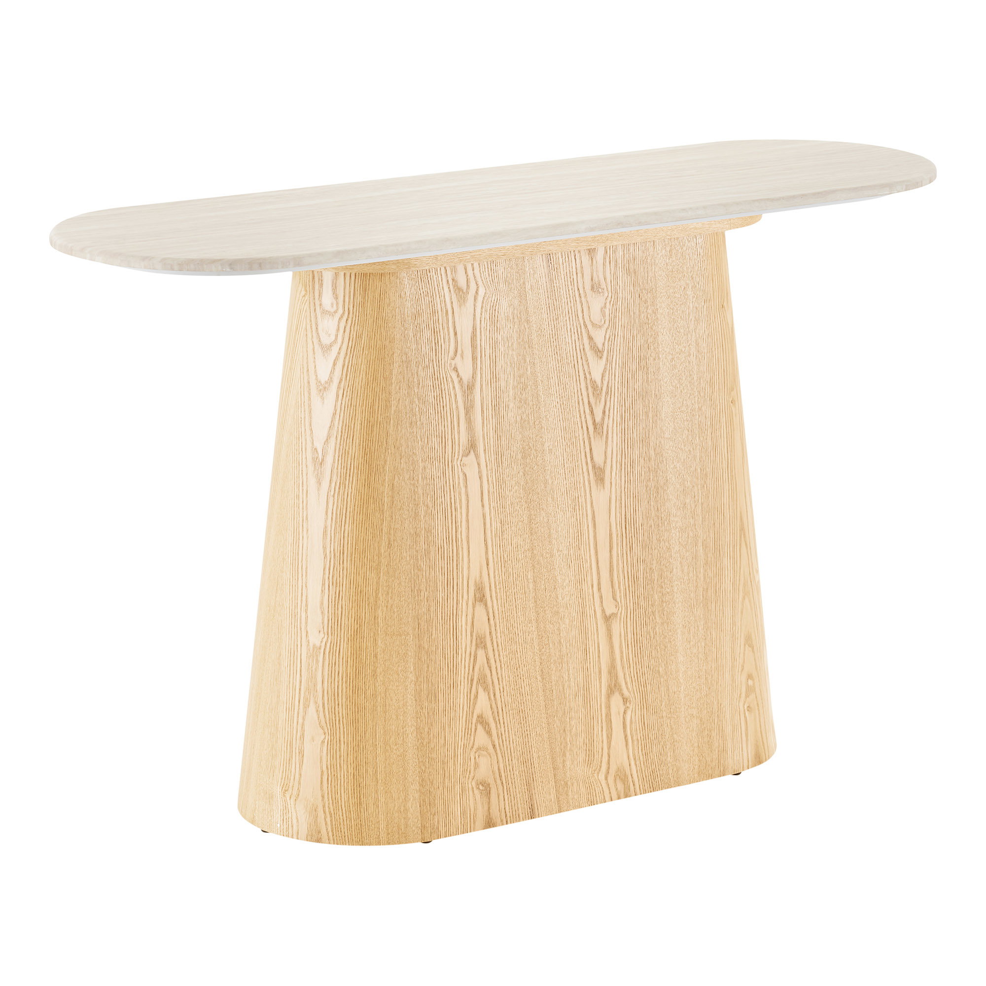 Larvik Konsol, granit/askefiner, natur/off white, 130x40x78 cm - Billede 2