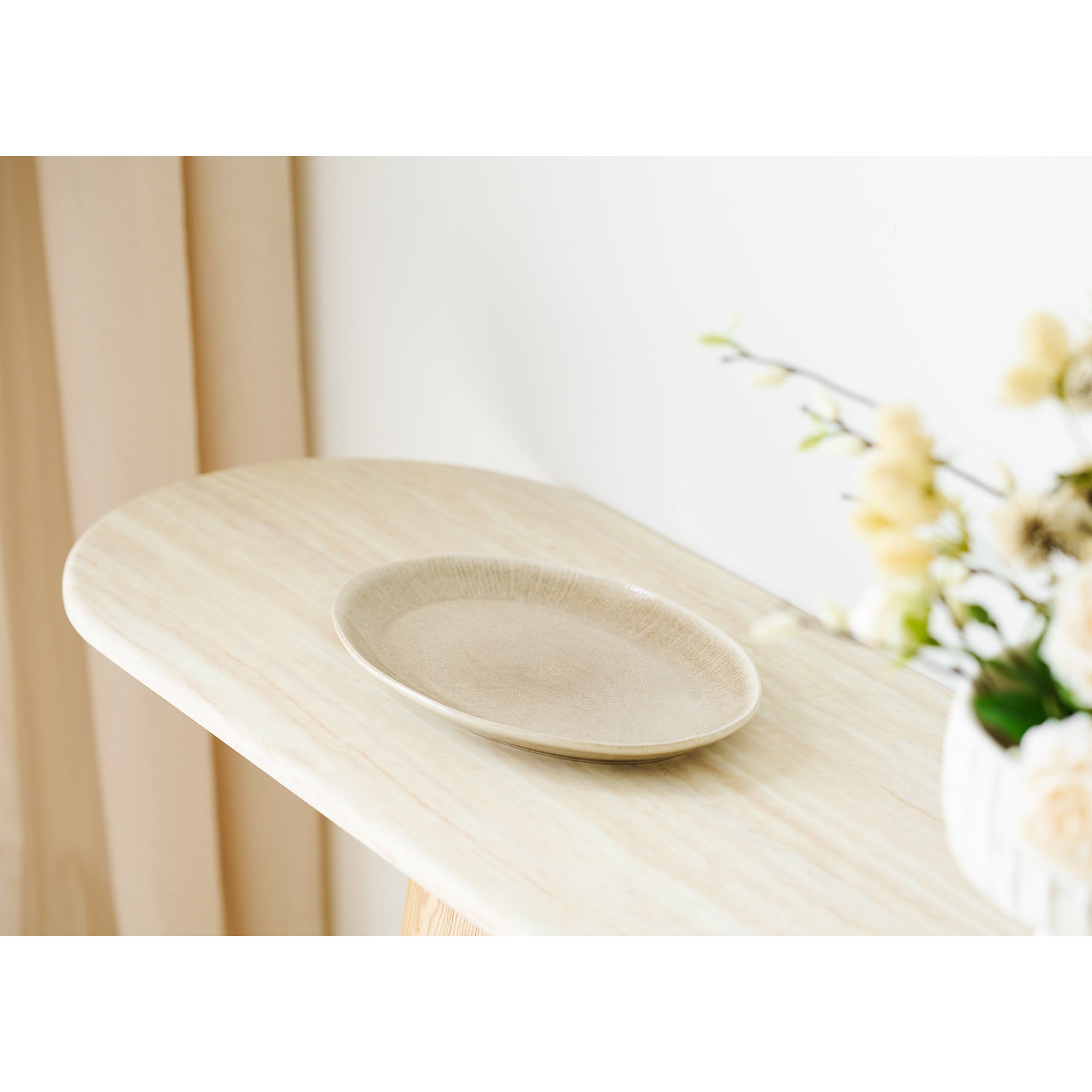 Larvik Konsol, granit/askefiner, natur/off white, 130x40x78 cm - Billede 7