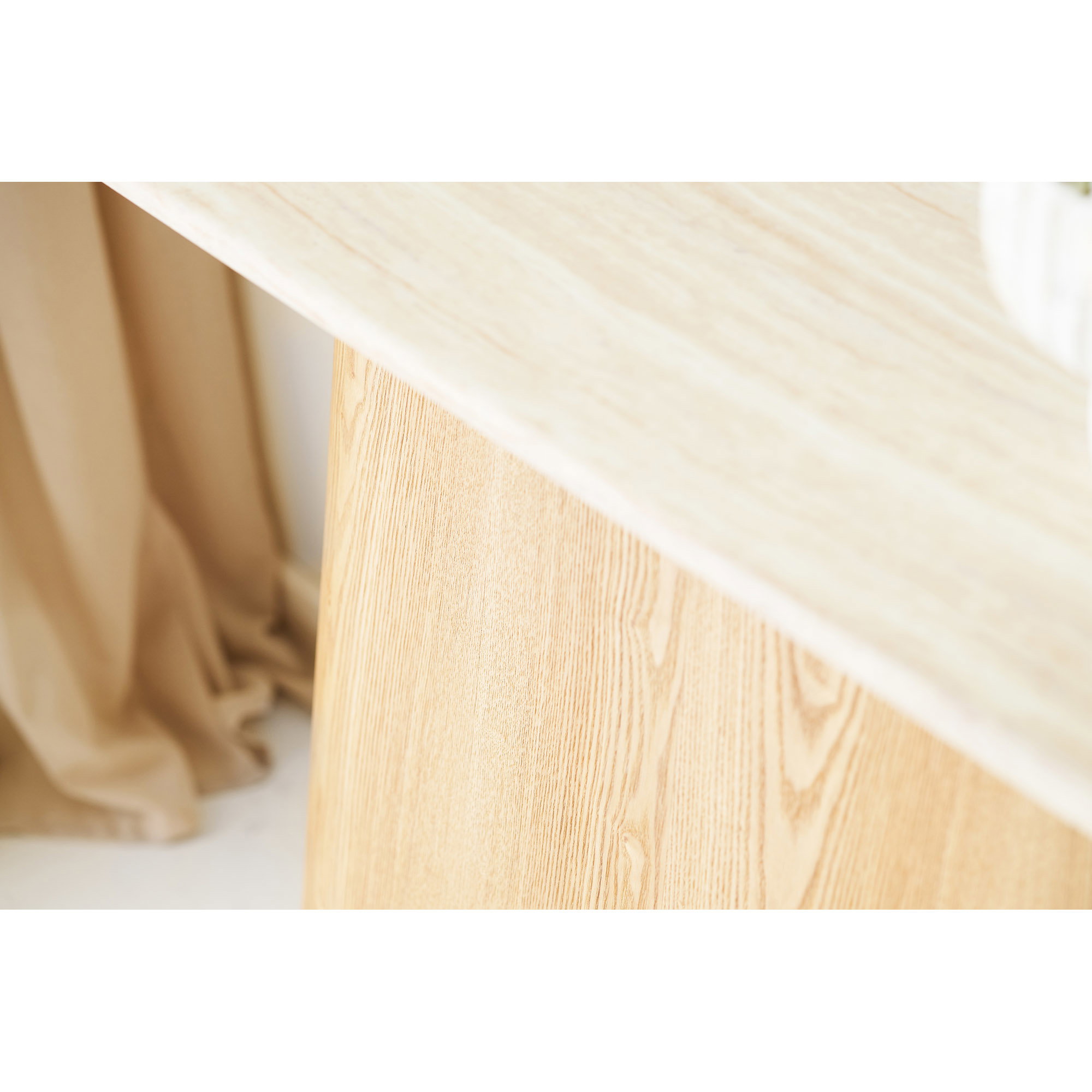 Larvik Konsol, granit/askefiner, natur/off white, 130x40x78 cm - Billede 9