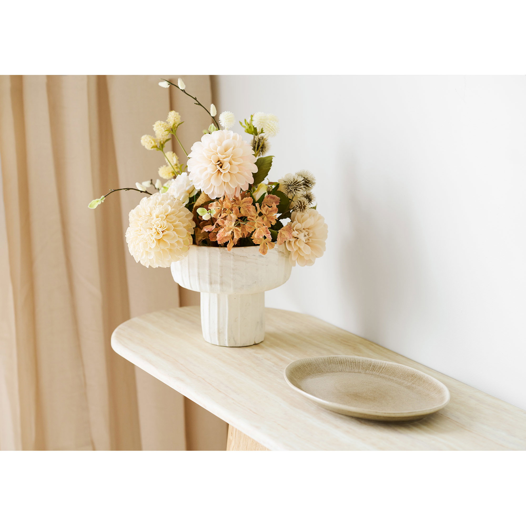 Larvik Konsol, granit/askefiner, natur/off white, 130x40x78 cm - Billede 11