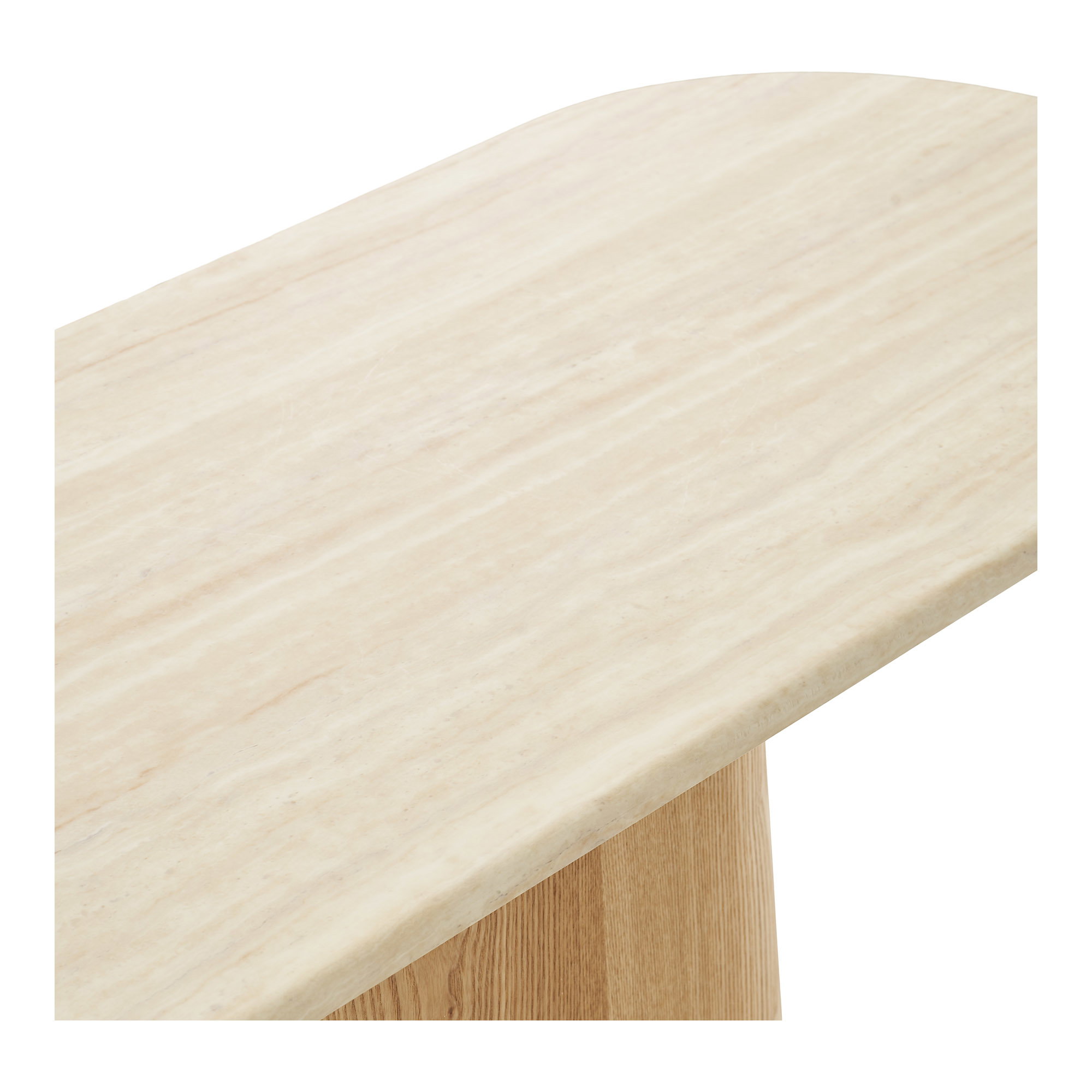 Larvik Konsol, granit/askefiner, natur/off white, 130x40x78 cm - Billede 3