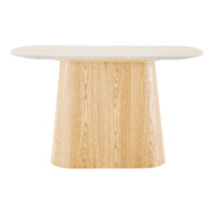 Larvik Konsol, granit/askefiner, natur/off white, 130x40x78 cm