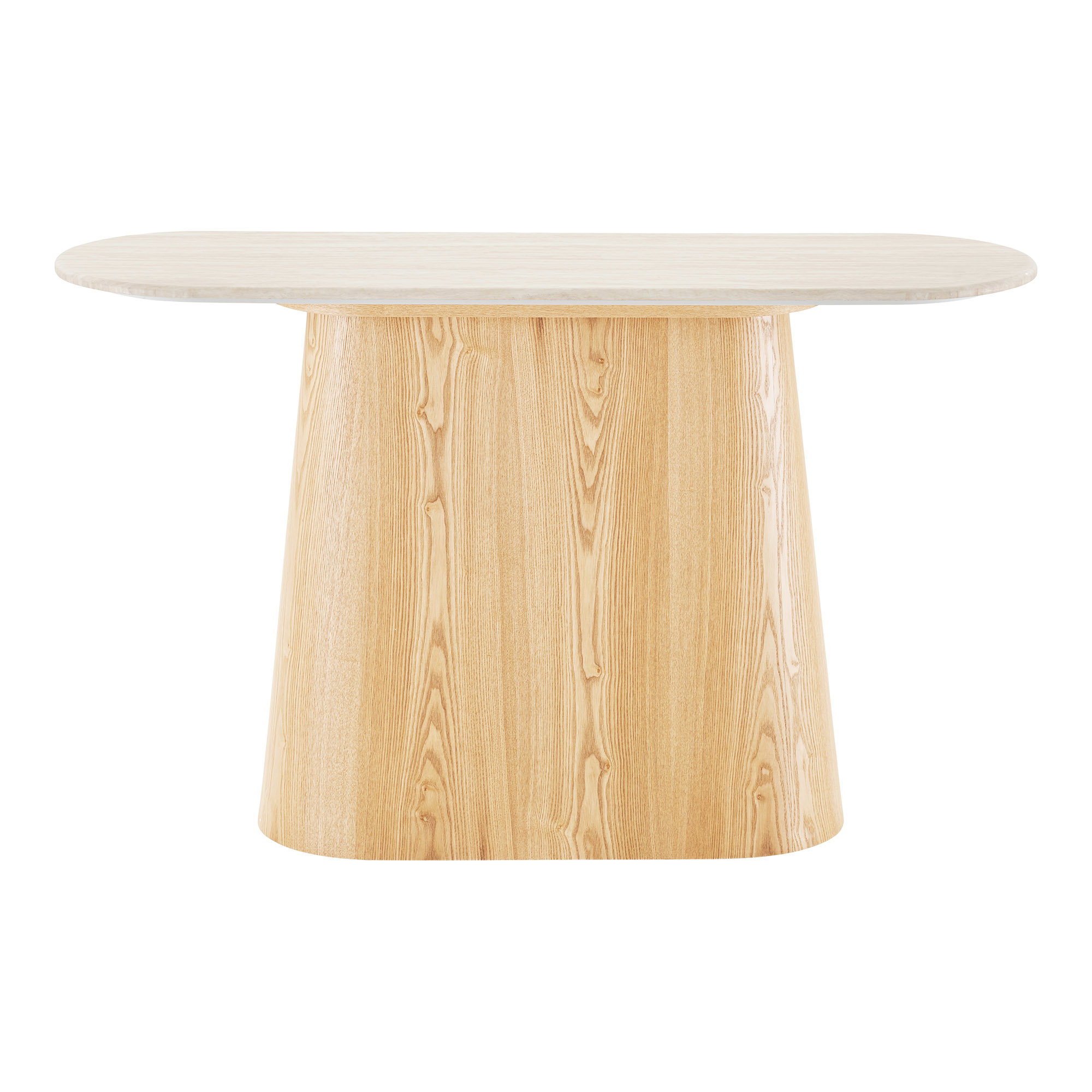 Larvik Konsol, granit/askefiner, natur/off white, 130x40x78 cm