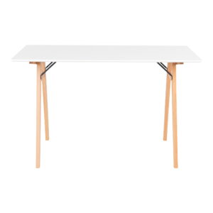 Alternative view of Vojens Skrivebord, skrivebord i hvid og natur, 120x60x75 cm
