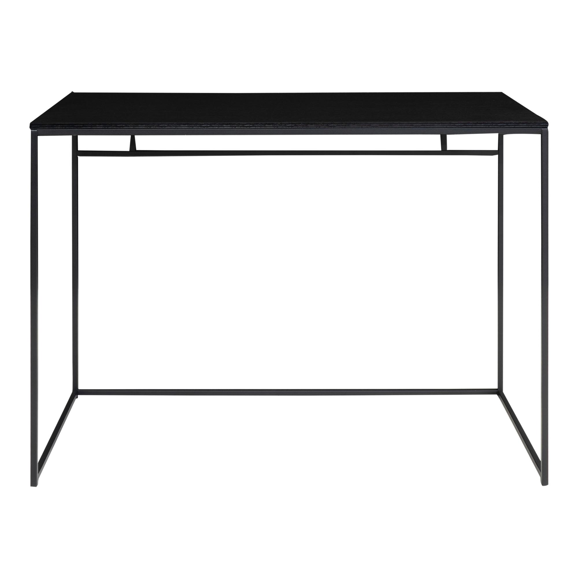 Vita Skrivebord, sort med sort stel, 100x45x75 cm - Billede 4