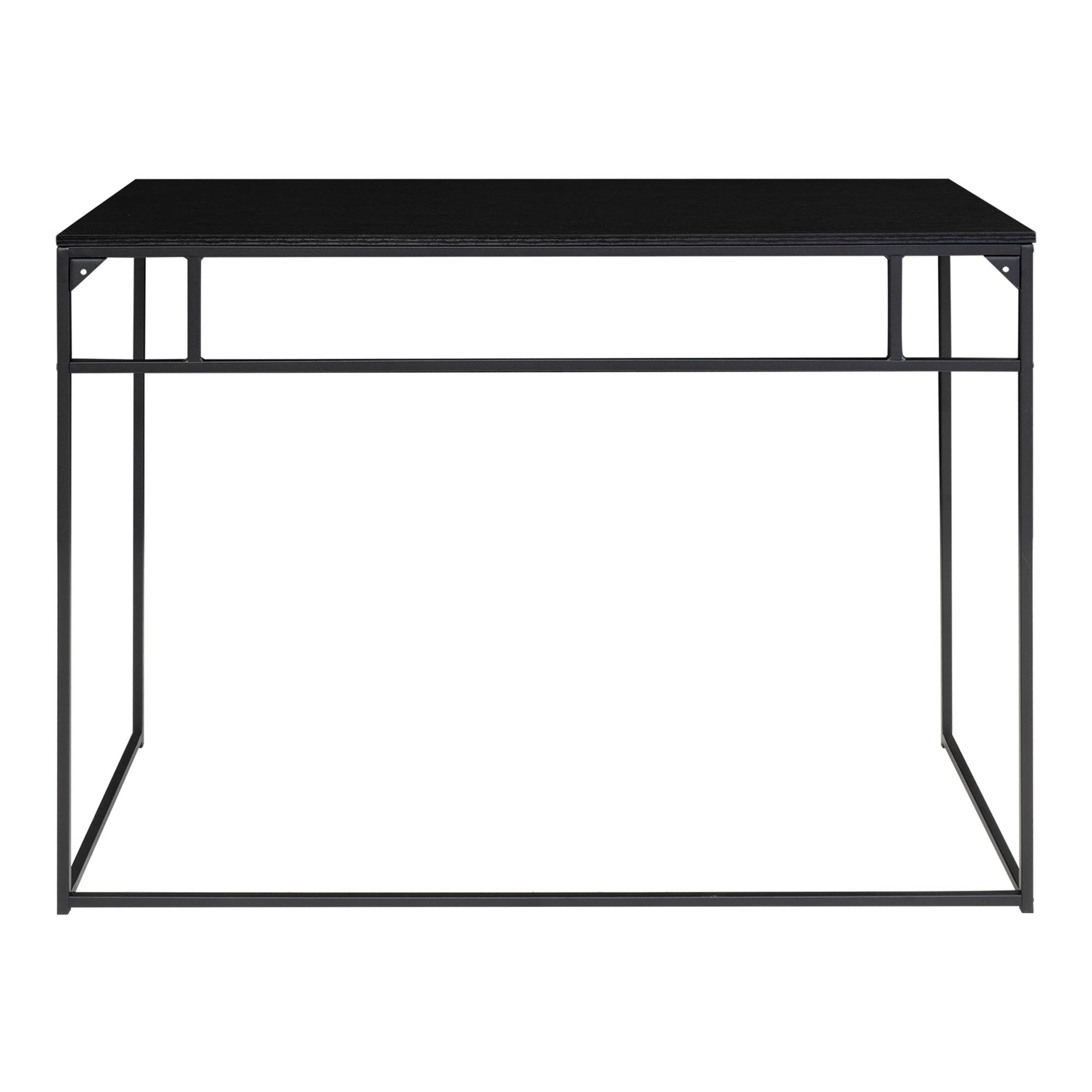 Vita Skrivebord, sort med sort stel, 100x45x75 cm - Billede 5