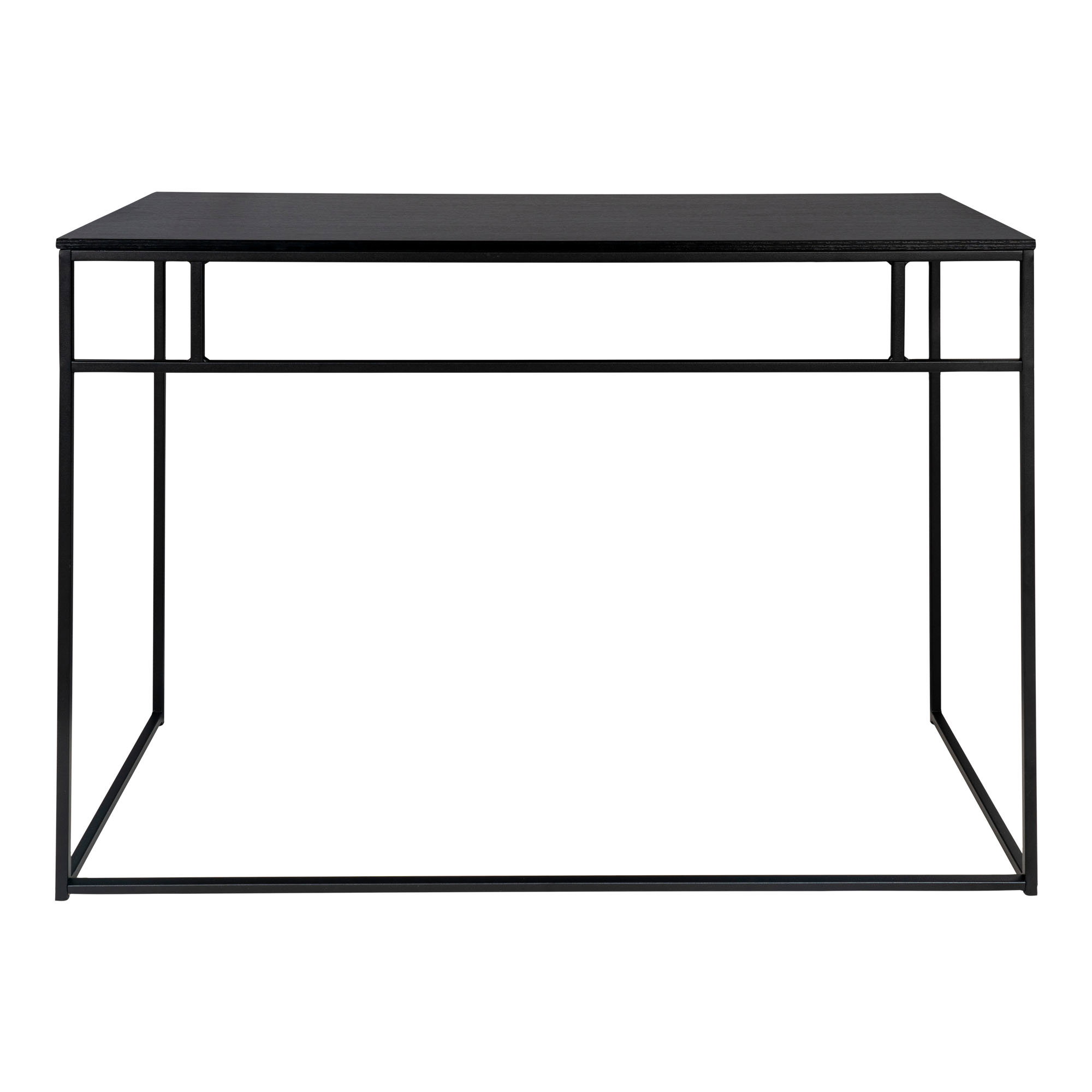 Vita Skrivebord, sort med sort stel, 100x45x75 cm - Billede 6