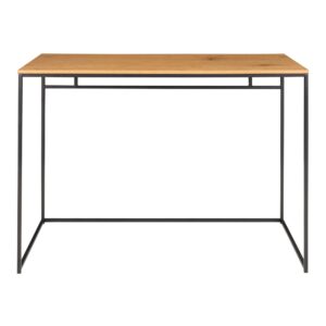 Vita Skrivebord, egetræslook med sort stel, 100x45x75 cm - Billede 4
