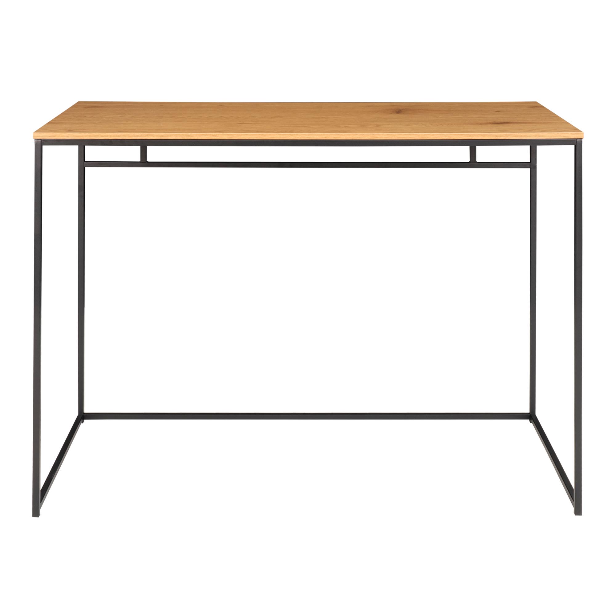 Vita Skrivebord, egetræslook med sort stel, 100x45x75 cm - Billede 4