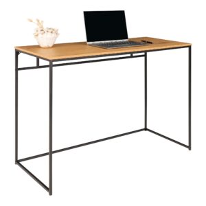 Vita Skrivebord, egetræslook med sort stel, 100x45x75 cm