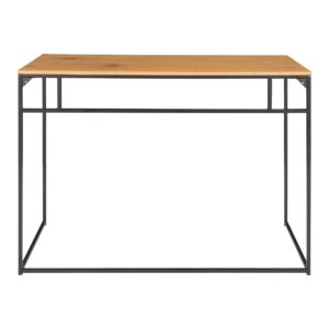 Vita Skrivebord, egetræslook med sort stel, 100x45x75 cm - Billede 5
