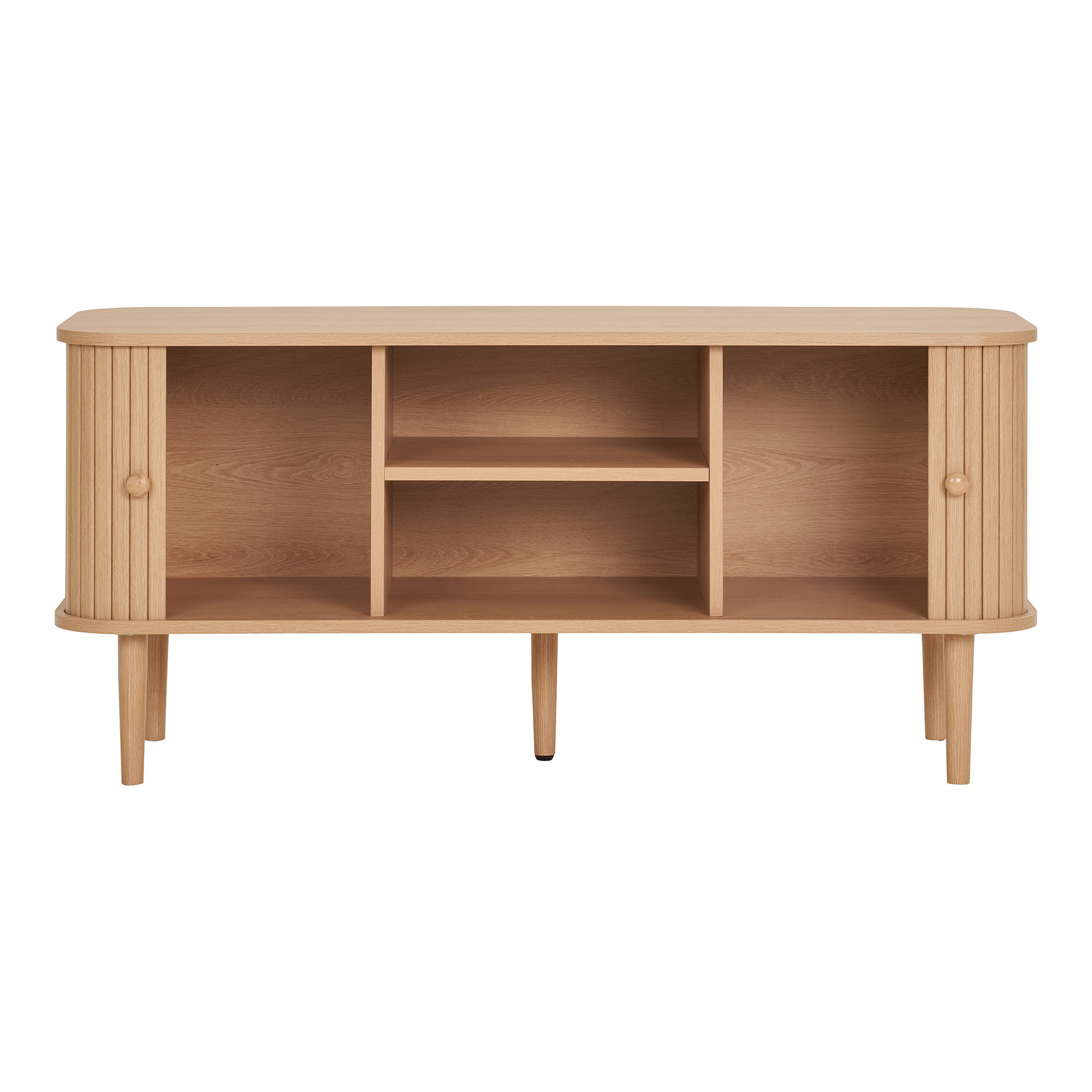 Nikko TV-bænk, 2 låger, natur, 113x40x52 cm - Billede 2