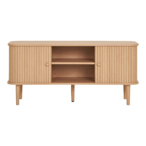 Nikko TV-bænk, 2 låger, natur, 113x40x52 cm