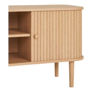 Nikko TV-bænk, 2 låger, natur, 113x40x52 cm - Billede 5