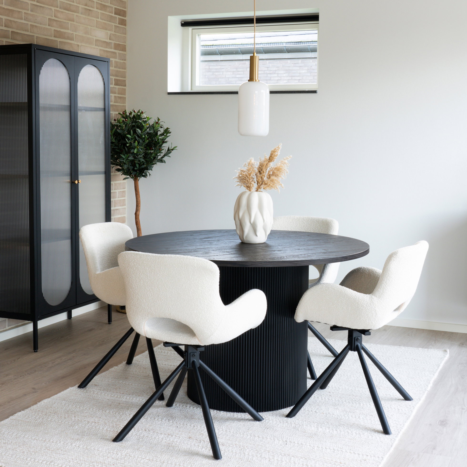 Boavista Spisebord, mørkebrunt, ø120x75 cm - Billede 2